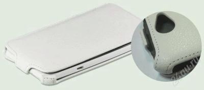 Лот: 2138988. Фото: 1. Чехол Книжка HTC One X White. Чехлы, бамперы
