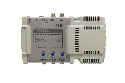 Лот: 10983926. Фото: 1. Terra MA 025 усилитель тв, 4 входа. Антенны
