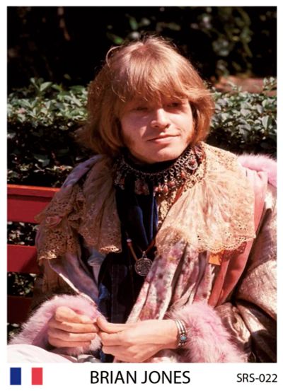 Лот: 10615216. Фото: 1. Rolling Stones Brian Jones коллекционная... Наклейки, фантики, вкладыши