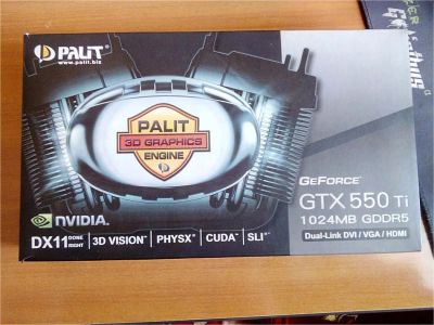 Лот: 7462316. Фото: 1. Видеокарта GTX 550 Ti 1024mb... Видеокарты