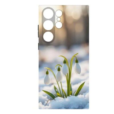 Лот: 25134808. Фото: 1. Чехол Krutoff Soft Case "Подснежники... Чехлы, бамперы