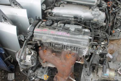 Лот: 4147796. Фото: 1. Двигатель Toyota 4S-FE Пробег... Двигатель и элементы двигателя