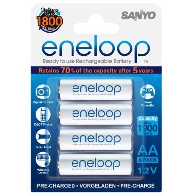 Лот: 3560701. Фото: 1. Аккумуляторы SANYO Eneloop AA... Батарейки, аккумуляторы, элементы питания