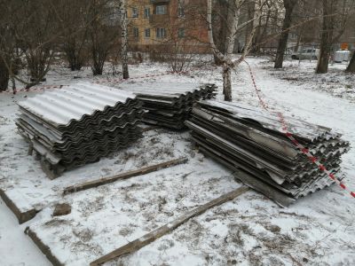 Лот: 15025991. Фото: 1. Шифер б /у. Кровельные материалы