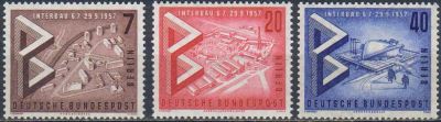 Лот: 23337487. Фото: 1. 1957. Берлин. Международная строительная... Марки