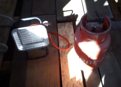 Лот: 10236684. Фото: 1. Инфракрасный газовый нагреватель... Обогреватели бытовые