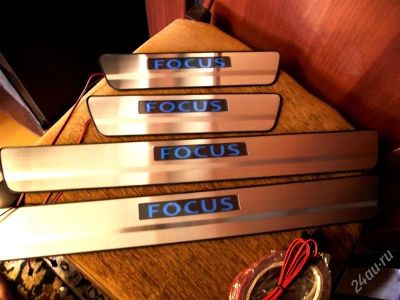 Лот: 873227. Фото: 1. Накладки на пороги Ford Focus... Детали тюнинга
