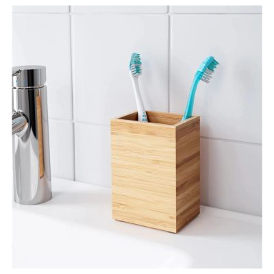 Лот: 13204634. Фото: 1. Держатель для зубных щеток, бамбук. Аксессуары для ванной