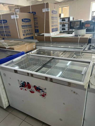 Лот: 23284343. Фото: 1. Морозильный ларь бу на 4 корзины. Холодильное