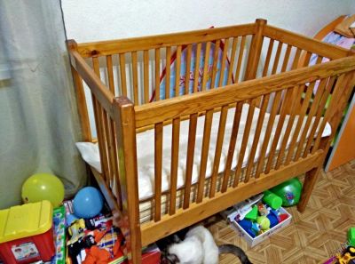 Лот: 10791438. Фото: 1. кроватка для новорождённого. Детские кровати и кроватки