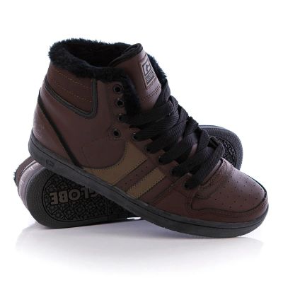 Лот: 12537000. Фото: 1. Зимние кеды GLOBE Destroyer choco... Кеды, кроссовки, слипоны