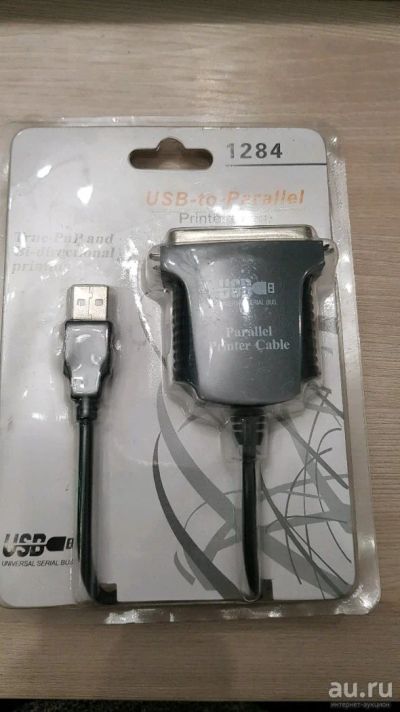 Лот: 13039207. Фото: 1. Переходник USB - LPT IEEE 1284-B. Шлейфы, кабели, переходники