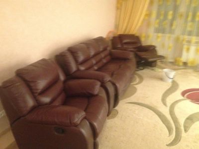 Лот: 3638833. Фото: 1. Комплект мягкой мебели. Кресла, пуфы