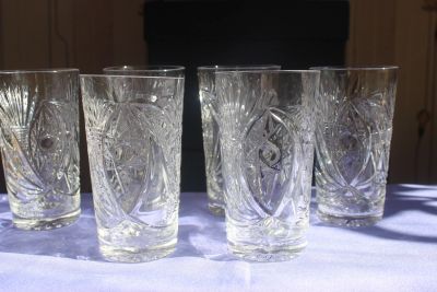 Лот: 17896416. Фото: 1. стаканы хрустальные 6 шт.11,5х6... Кружки, стаканы, бокалы