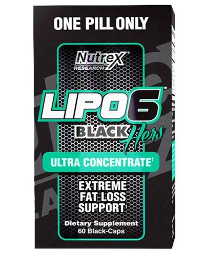 Лот: 7896565. Фото: 1. Жиросжигатель Lipo-6 Hers Black. Спортивное питание, витамины