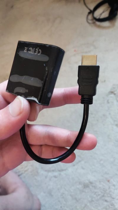 Лот: 20185379. Фото: 1. Переходник hdmi(m)-vga(f) hdmi... Шлейфы, кабели, переходники