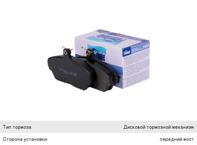 Лот: 16887199. Фото: 1. Колодки тормозные передние ГАЗ... Тормозная система