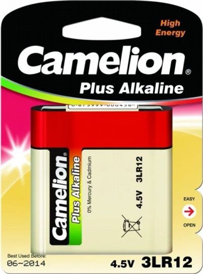 Лот: 14551566. Фото: 1. Батарейка 3LR12(квадратная) CAMELION... Батарейки, аккумуляторы, элементы питания