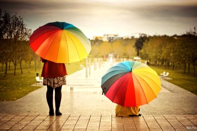 Лот: 13401626. Фото: 1. Радужные зонты для фотосессии. Зонты