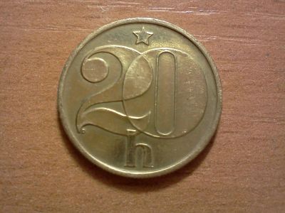 Лот: 6386264. Фото: 1. 20 геллеров чехословакия. Европа