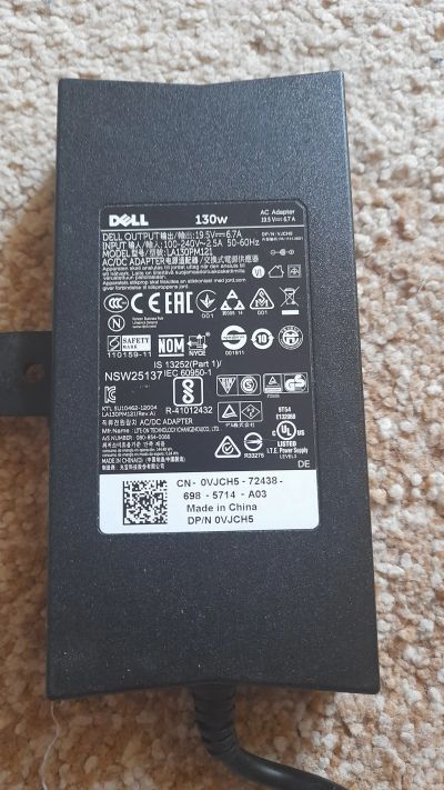 Лот: 15673970. Фото: 1. Сетевое зарядное DELL. Зарядные устройства