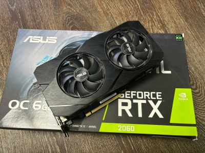 Лот: 21981539. Фото: 1. Видеокарта asus RTX 2060 Dual... Видеокарты