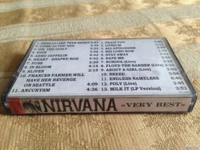 Лот: 9526951. Фото: 1. аудиокассета Nirvana. Аудиозаписи