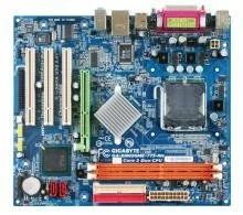 Лот: 906905. Фото: 1. Материнка GigaByte для LGA 775... Материнские платы