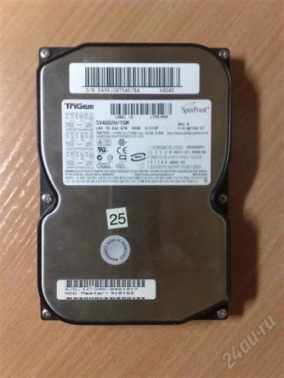 Лот: 866503. Фото: 1. HDD IDE Samsung 40Gb. Жёсткие диски (HDD)
