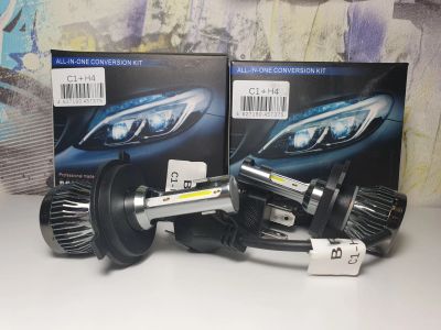 Лот: 20335065. Фото: 1. Led лампы C1 с цоколем H4 с дефектом... Оптика и освещение