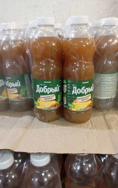 Лот: 25373481. Фото: 1. сок Добрый ананас 1 л. Напитки