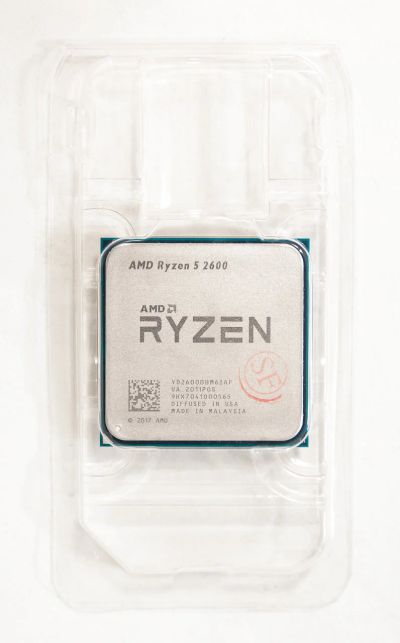 Лот: 16714106. Фото: 1. AMD Ryzen 5 2600 6 ядер 12 потоков. Процессоры