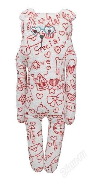 Лот: 819540. Фото: 1. Мягкий мишка Rakugaki Sloth Red. Фигурки, статуэтки