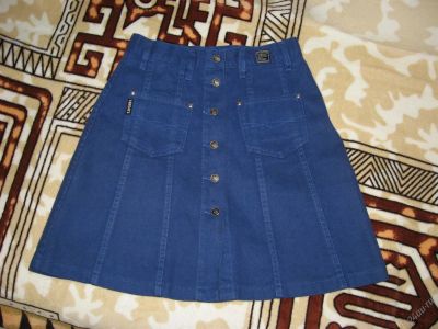 Лот: 3775483. Фото: 1. юбка джинсовая р.40-42 Versace. Юбки