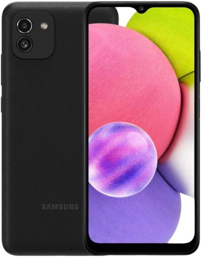 Лот: 19152186. Фото: 1. Samsung Galaxy A03 3/32Gb, чёрный. Смартфоны