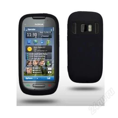 Лот: 1677761. Фото: 1. Черный силиконовый чехол для NOKIA... Чехлы, бамперы