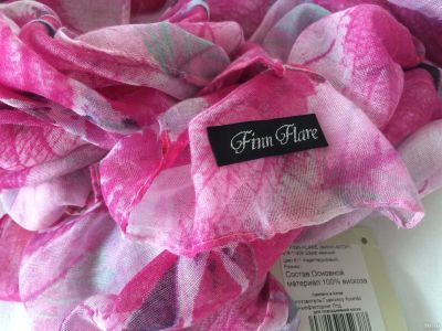 Лот: 13370284. Фото: 1. новый розовый палантин Finn Flare. Накидки, шали, палантины