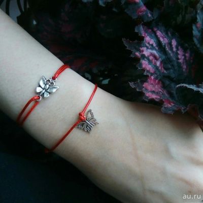 Лот: 9771036. Фото: 1. Нить желаний с бабочками. Браслеты