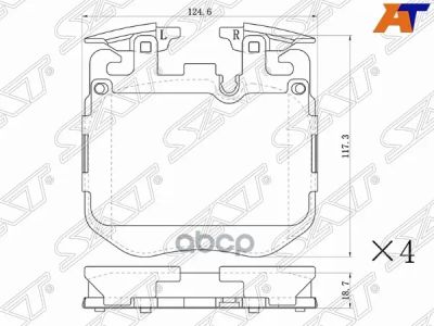 Лот: 21905580. Фото: 1. Колодки Тормозные Перед Bmw 5... Тормозная система