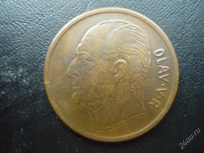 Лот: 1924198. Фото: 1. Норвегия 5 ORE 1966год ЛОСЬ. Европа