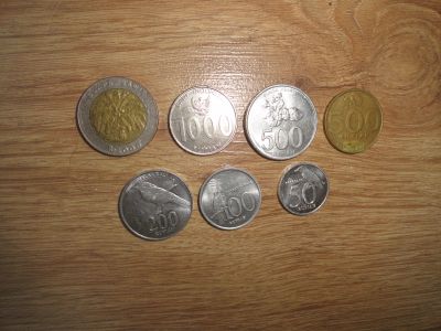 Лот: 7036885. Фото: 1. Набор монет из 7 штук, Индонезия. Азия