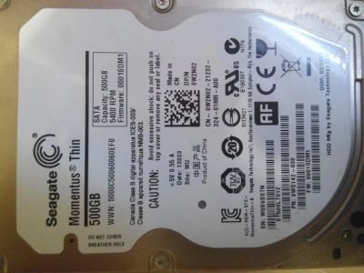 Лот: 9397837. Фото: 1. HDD 2.5" 500гб. Жёсткие диски (HDD)