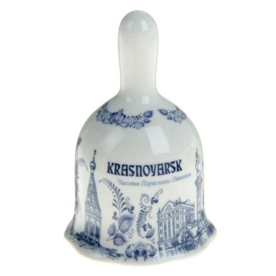 Лот: 10866352. Фото: 1. Колокольчик, гжель, Красноярск. Сувенирные мелочи