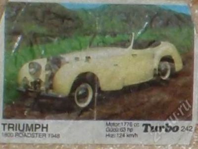 Лот: 92259. Фото: 1. Turbo 242. Наклейки, карточки, вкладыши