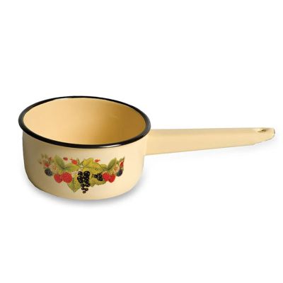 Лот: 24122882. Фото: 1. Ковш сталь, эмалированное покрытие... Сковороды и сотейники