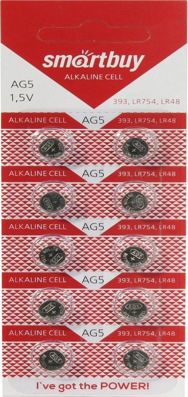 Лот: 22151196. Фото: 1. Элем.пит.SMARTBUY AG5. Батарейки, аккумуляторы, элементы питания