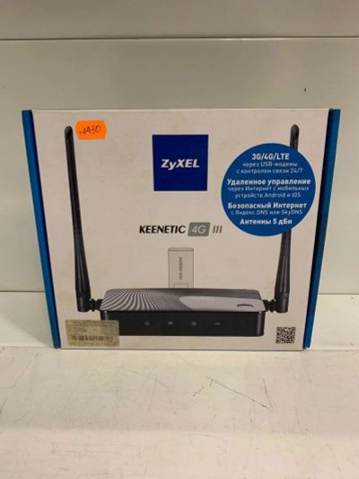Лот: 14278024. Фото: 1. Роутер Wi-Fi Zyxel Keenetic 4G... Маршрутизаторы (роутеры)