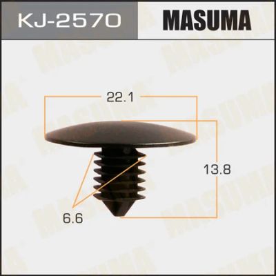Лот: 18607902. Фото: 1. Клипса крепежная masuma 2570-kj... Кузов