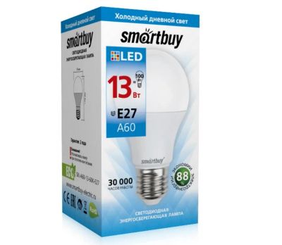 Лот: 25081817. Фото: 1. Лампа 220В LED Smartbuy E27 13Вт... Оптика и освещение