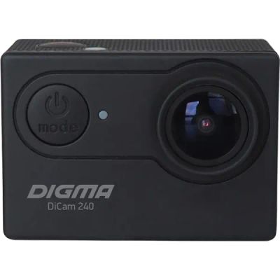 Лот: 22220254. Фото: 1. Экшн-камера Digma DiCam 240 черная. Экшн камеры